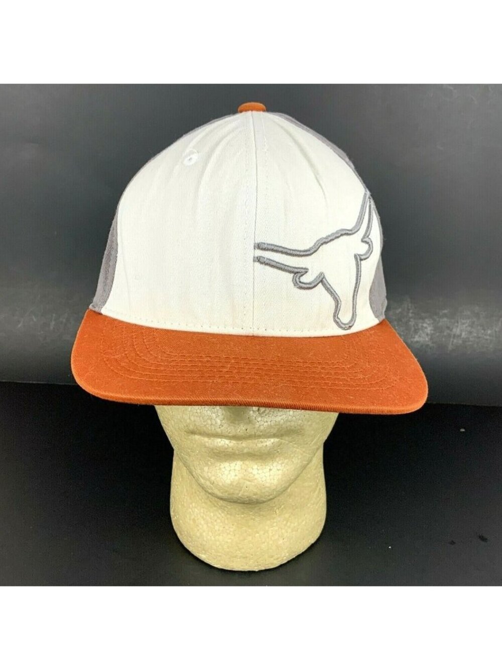 Texas Longhorns UT Adjustable Hat Cap M/L Orange Gray Embroidered Logo
